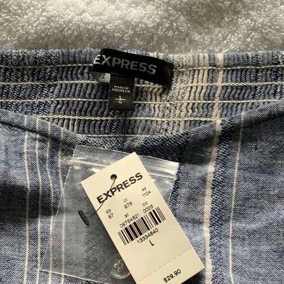 EXPRESS Striped Cropped Cami NWT - Picture 6 of 6